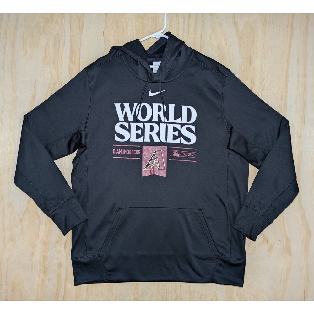 Nike Men's XL Arizona Diamondbacks 2023 World Series Hoodie Pullover Black MLB